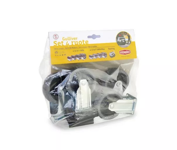 Wheel set 4 pcs. for transport cage Gulliver 4-5-6-7 black
