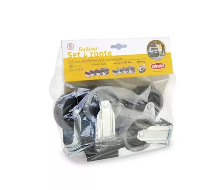 Комплект колес 4 шт. для транспортной клетки Гулливер 4-5-6-7 черный