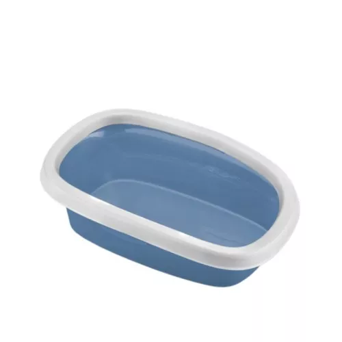 Туалет для кошек Sprint 20 58x39x17см синий/белый