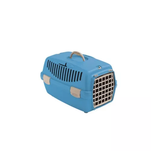 Transport cage Gulliver 1 with plastic door 48x32x31cm blue