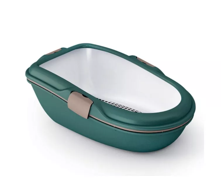 Туалет для кошек Furba Chic Maxi 69,5x47x26см зеленый/светло-серый