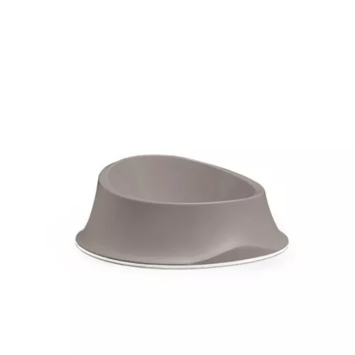 Кормушка Chic 0,65л 22x22x8,6см светло-серая