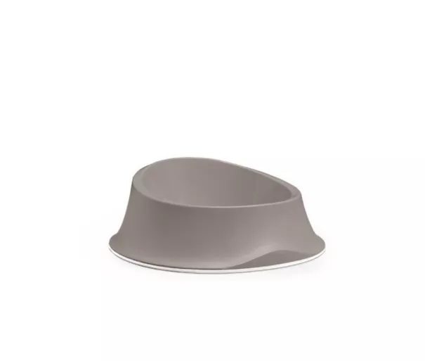 Feeding bowl Chic 0,65L 22x22x8,6cm light gray