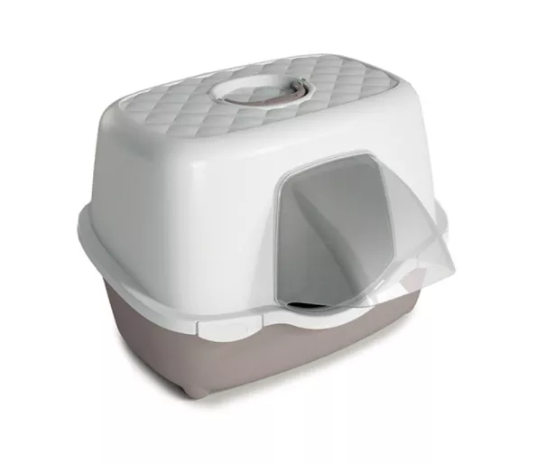Cat toilet Tres Chic Outdoor 56x54.5x39cm white/light gray
