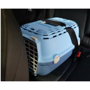 Transportēšanas būris Horizon 1 ar plastmasas durvīm 48x32x30cm gaiši zaļš/zaļš 