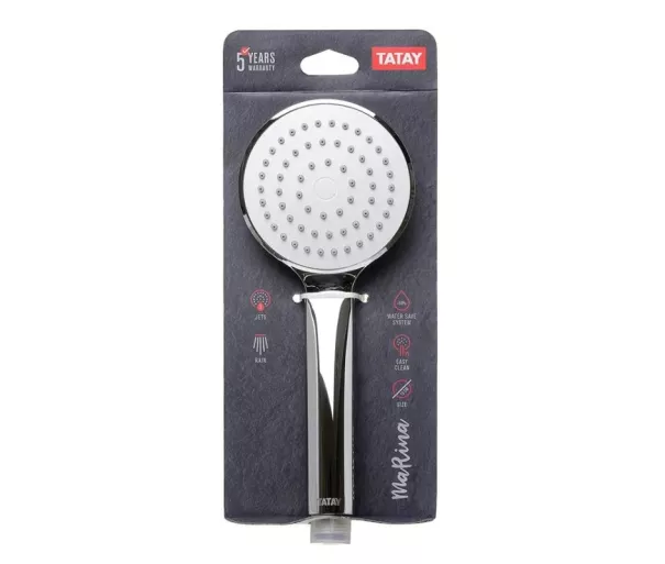 Shower handset Marina Ø10cm, 1 mode, chrome plated