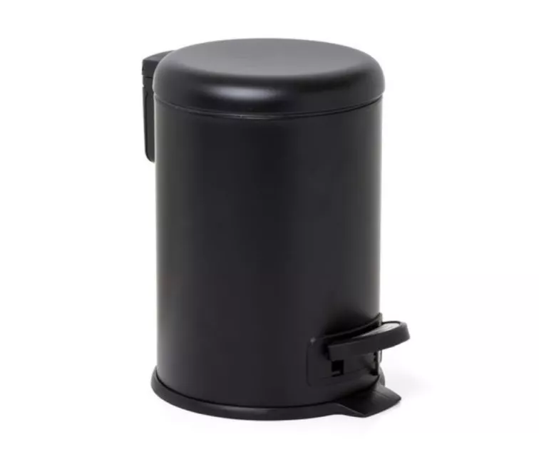 Ведро для педалей 3 л Nordic нержавеющая сталь/черный