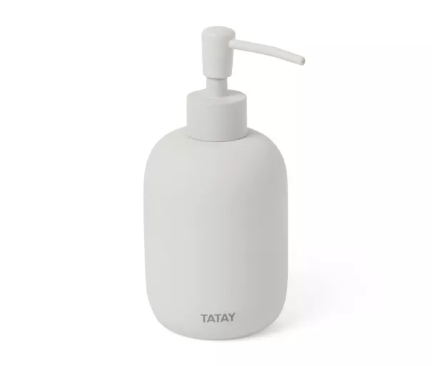 Skysto muilo talpykla Minkšta keramika, balta
