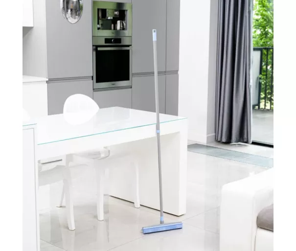 Rubber floor brush with telescopic handle BACTERIA STOP