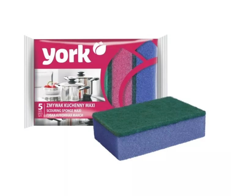 Губка для мытья посуды Макси 5 шт.