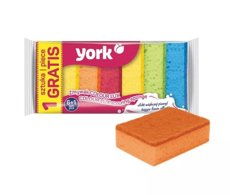 Dishwashing sponge COLOUR LUX 6+1 pcs.