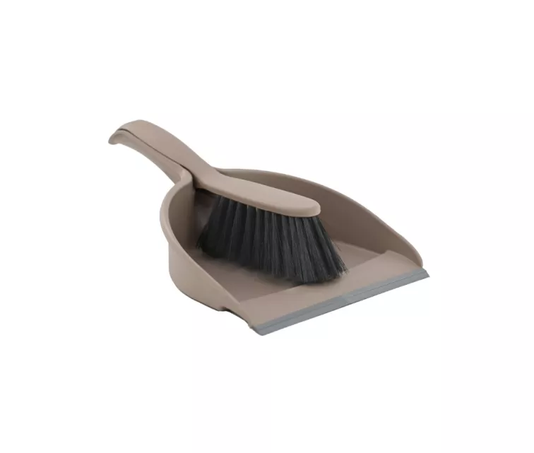 Prügikühvel kummist serva ja harjaga COMPACT