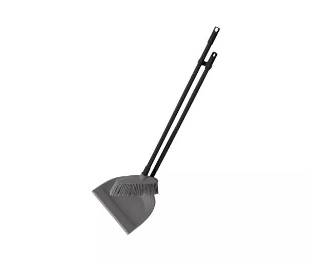 Dustpan with brush and handle