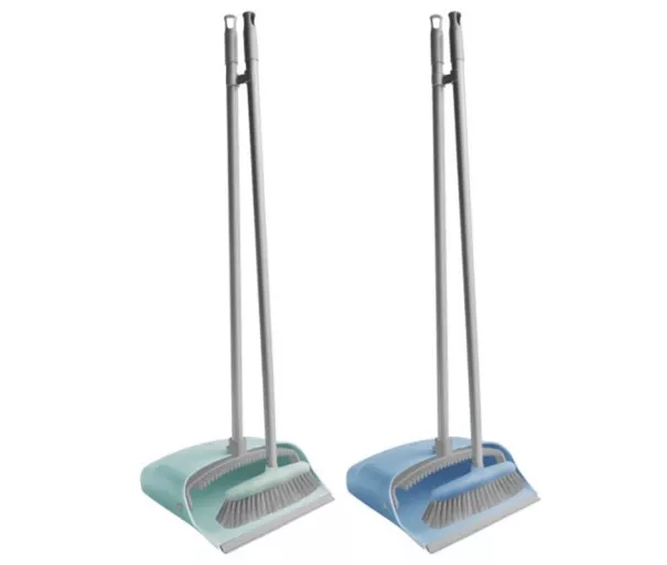 Dustpan with brush and handle QUICK collapsible