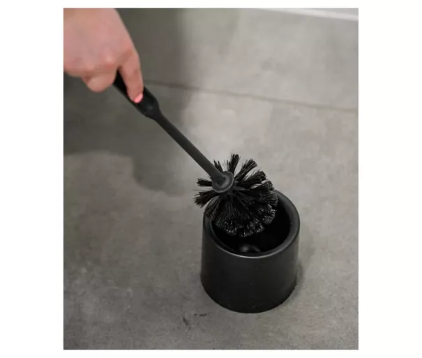 Toilet brush with holder MODERN black