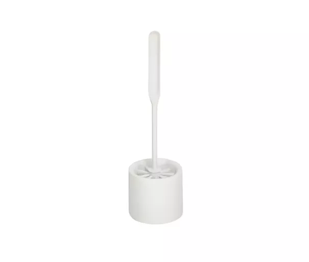 Toilet brush with holder MODERN white