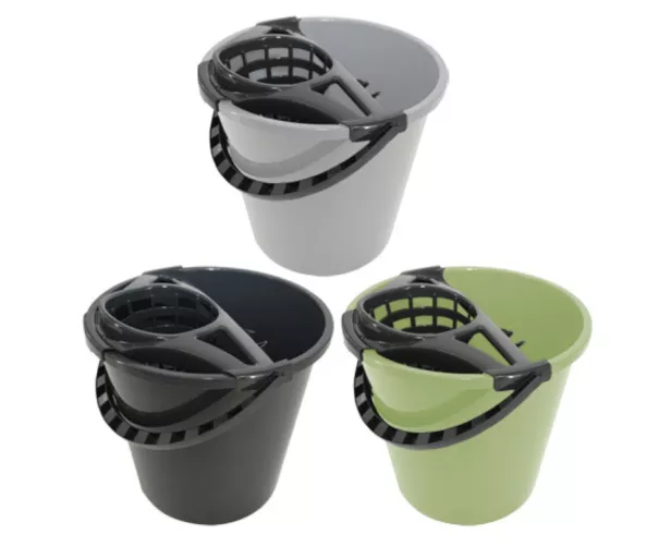 Round bucket with push button 10 l