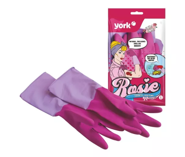 Scented rubber gloves ROSIE "L"