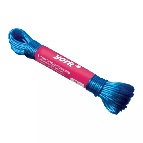 Pastiprināta veļas aukla ar metāla serdi 20 m