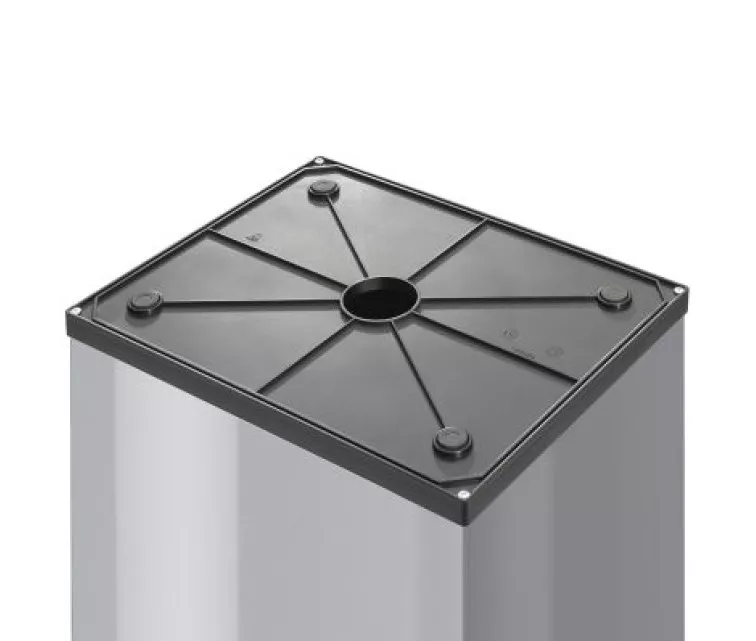 Prügikast Hailo Big-Box Swing, suurus L 35 l, hõbedane