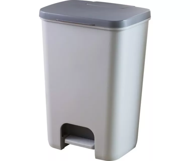 Мусорное ведро с педалью Essentials 40л серый / темно-серый