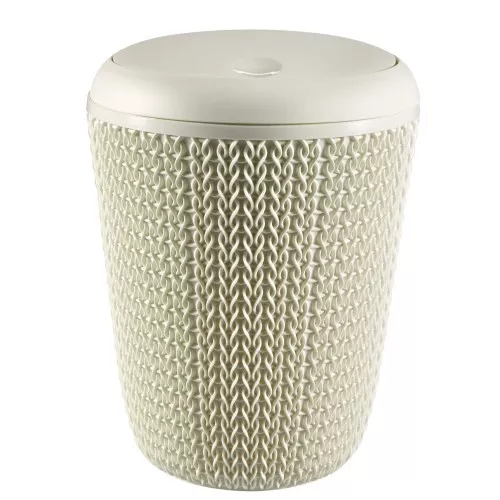 Мусорное ведро для ванной Knit 7L Ø22x30cm белое