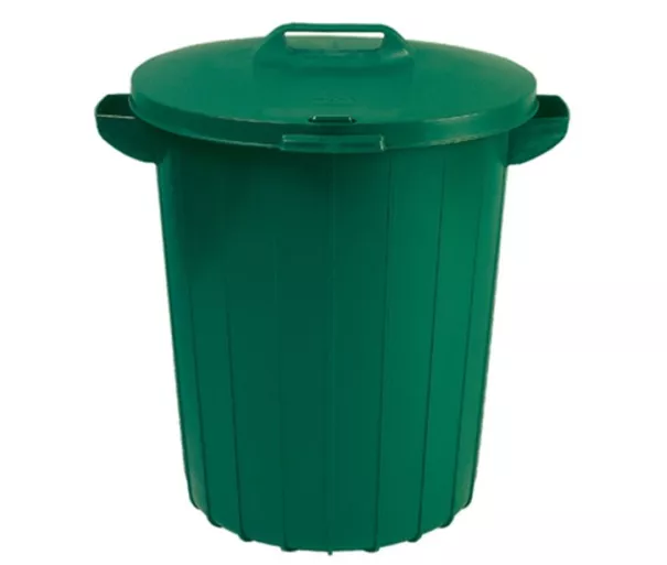 Waste bin 90L green