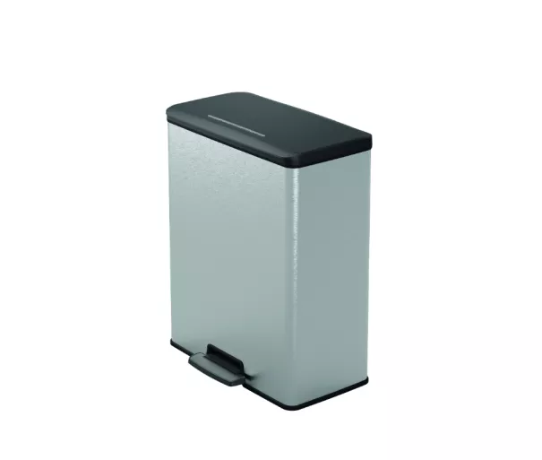 Pedalinis kibiras Deco Bin 65L sidabrinis