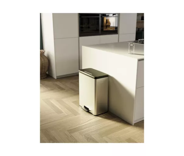 Pedalinis kibiras Deco Bin 65L sidabrinis