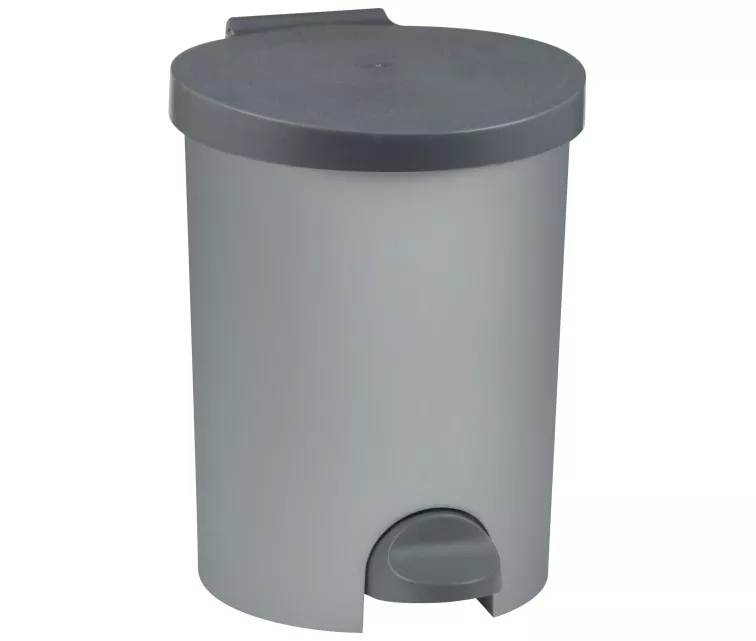 Pedalų kaušas 15L 33,5x27,5x36,2cm sidabrinis