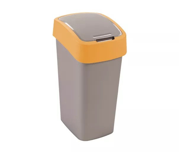 Prügikast Curver Flip Bin, 50 L, hall/kollane