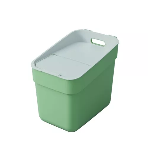 Мусорный бак Ready To Collect 20л зеленый/светло-серый
