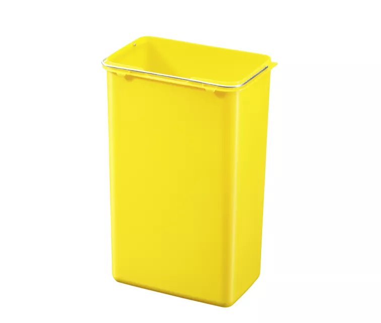 Waste sorting bin with pedal Öko trio Plus L / 3x9L / white