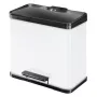 Waste sorting bin with pedal Öko trio Plus L / 3x9L / white