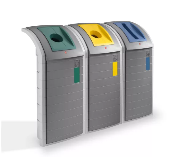 Atliekų rūšiavimo sistema ProfiLine WSB design plus XXXL / 120L / pilka