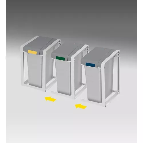 Система сортировки мусора ProfiLine Öko L дополнение / 38L / серый