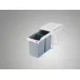 Recessed waste bin Multi-Box duo L / 2x14L / white