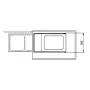 Recessed waste bin Multi-Box duo L / 2x14L / white