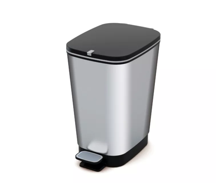 Pedal Bucket Metallic Chic Bin M 25L Steel