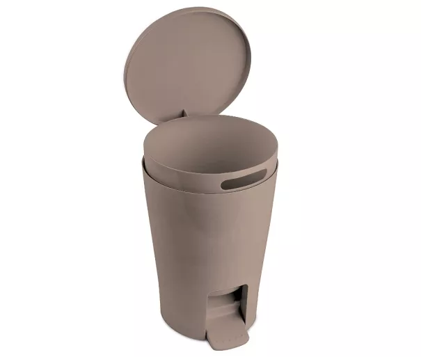 Vonios kibiras su pedalu Diabolo, rudas, 5 l