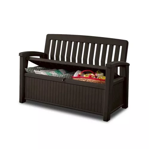 Скамья для хранения Patio Storage Bench 227L коричневая