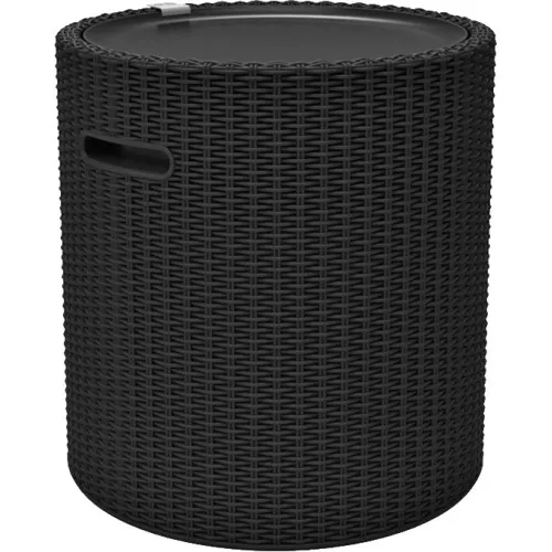 Cool Stool garden table/storage box grey