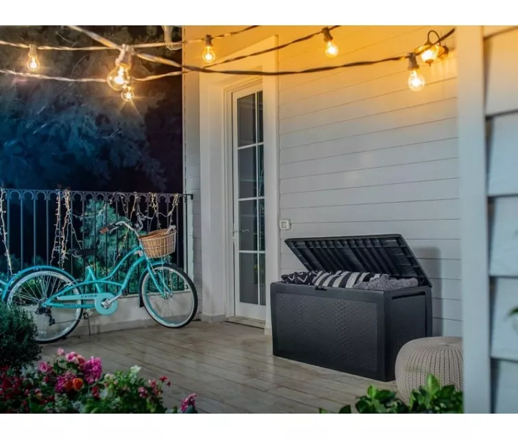 Sandėliavimo dėžutė Samoa Rattan Box 270L smėlio spalvos