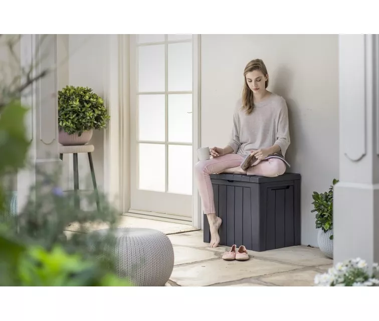 Dėžė Urban Storage Box daiktų laikymui, 113 l, pilka