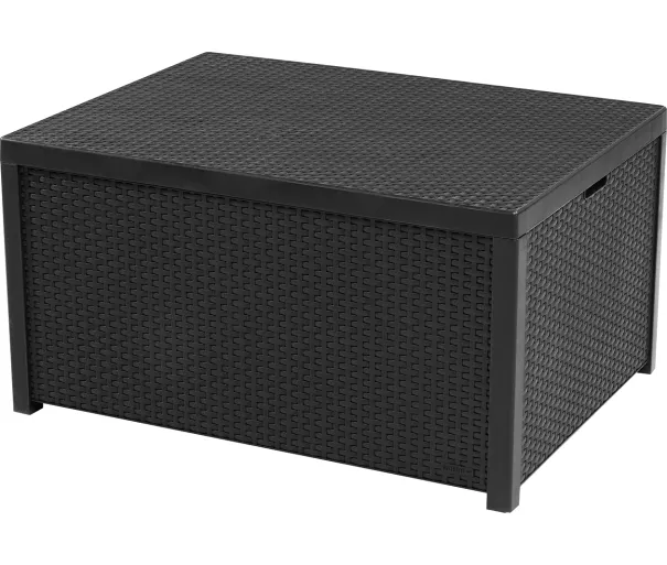 Garden table/storage box Arica grey