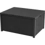 Garden table/storage box Arica grey