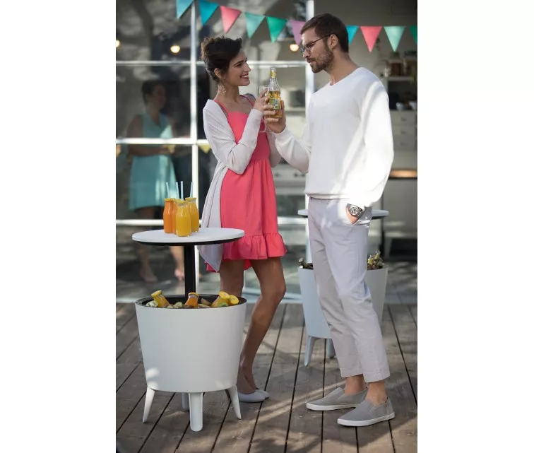 Садовый бар Cool Bar серый/белый