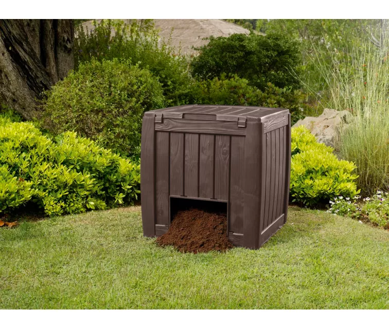 Komposta kaste Deco Composter With Base 340L brūna