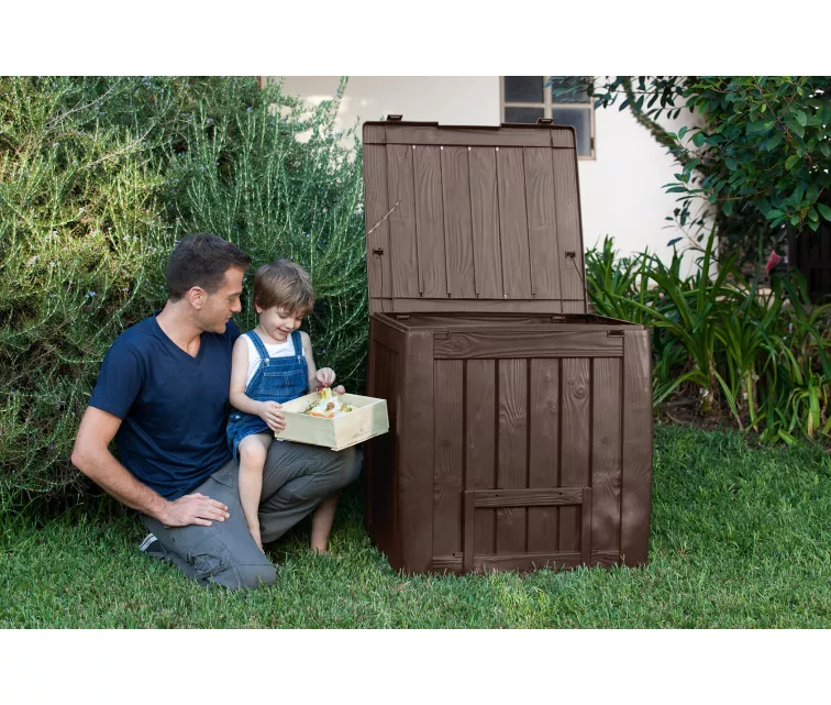 Komposta kaste Deco Composter With Base 340L brūna
