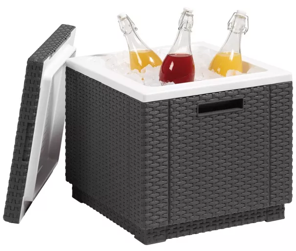 Dārza galdiņš/uzglabāšanas kaste Ice Cube pelēks